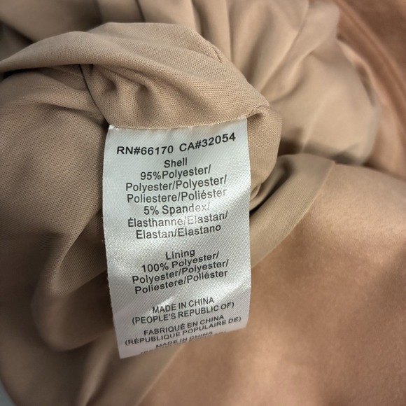 Anthropologie Hutch Faux Suede Medium Drape Waterfall Jacket Cardigan Blush Pink - Picture 4 of 7